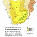 Southern Africa hardiness zone map